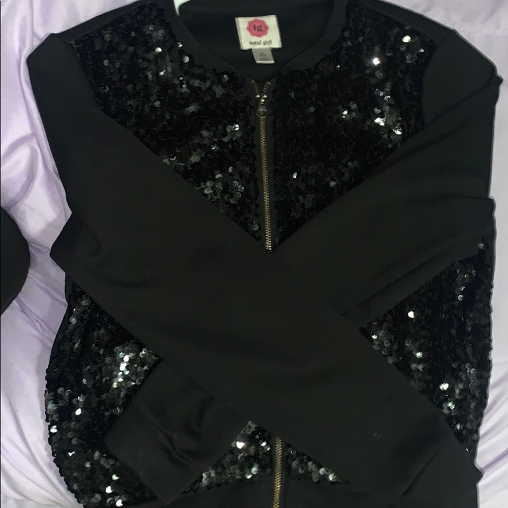 Black sparkly sweater